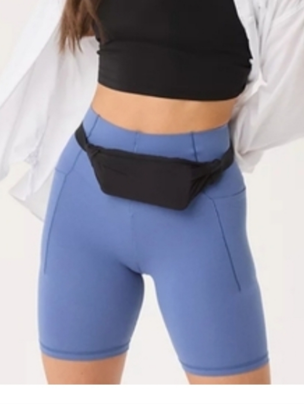 Offline by Aerie Real Me Xtra Bike Short  High Rise 7” Inseam Blue Size M NWOT'S